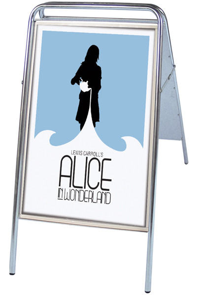 Expo Sign Kundenstopper - 70x100cm - silber